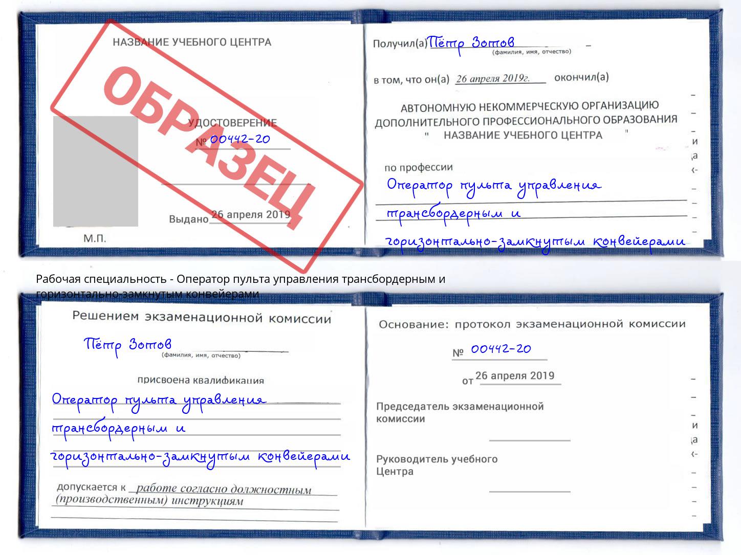 Оператор пульта управления трансбордерным и горизонтально-замкнутым конвейерами Чусовой