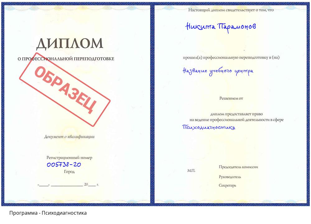 Психодиагностика Чусовой